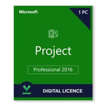 Yeşil kutu Ofis Projesi 2016 Professional Lisans Anahtarı, 1 PC için dijital lisans.